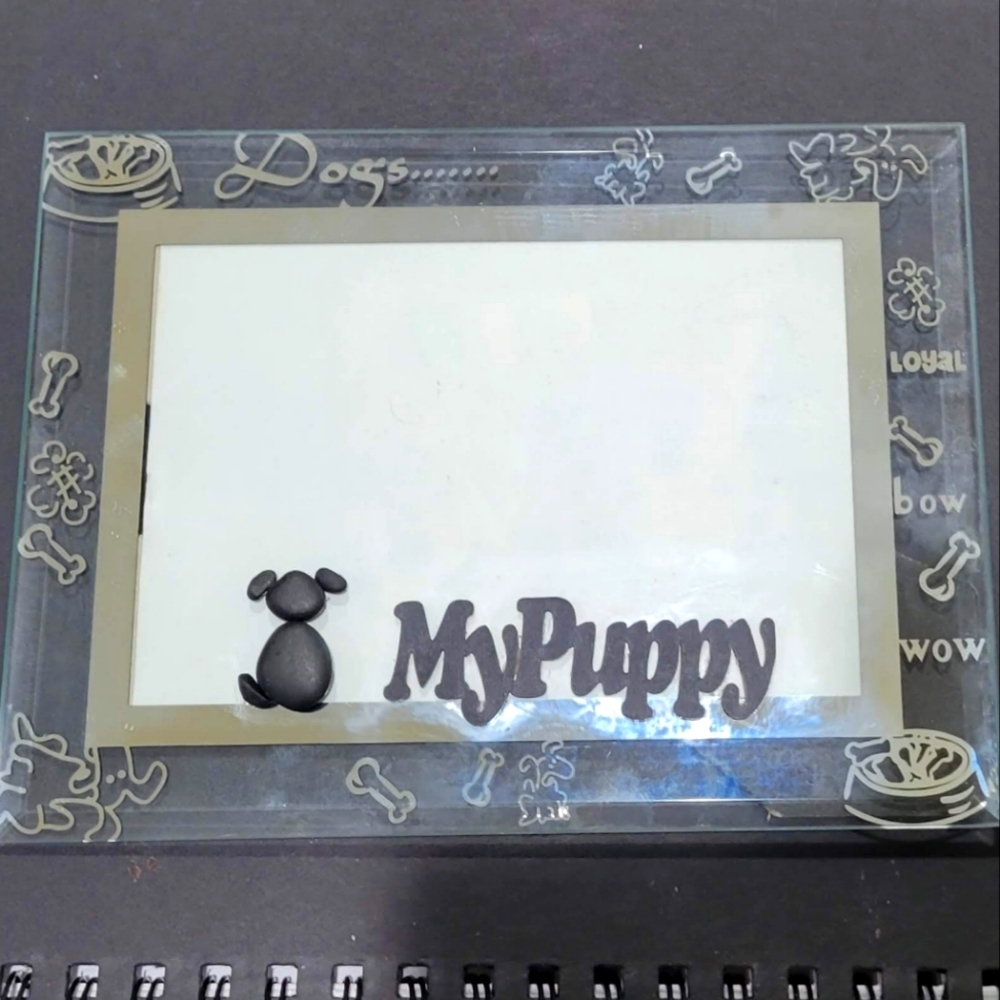 My Puppy Pebble Art Frame